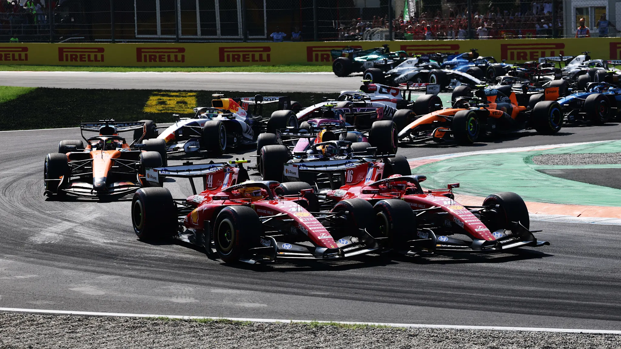 Ferrari’s upgraded Monza weekend fell short after first-chicane incidents