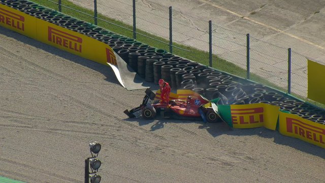 2026 Italian Grand Prix: Race red-flagged after Leclerc crashes out on Lap 2