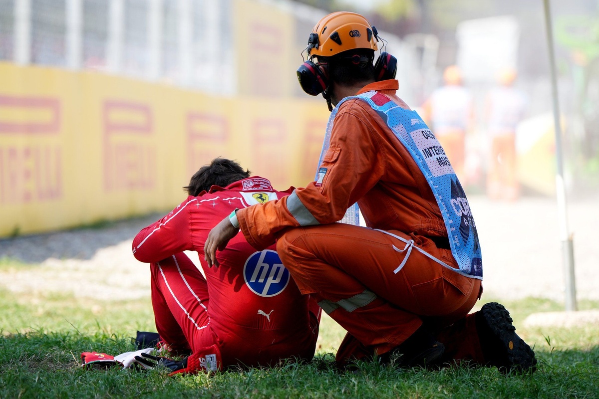 Leclerc to undergo further checks after Italian GP crash