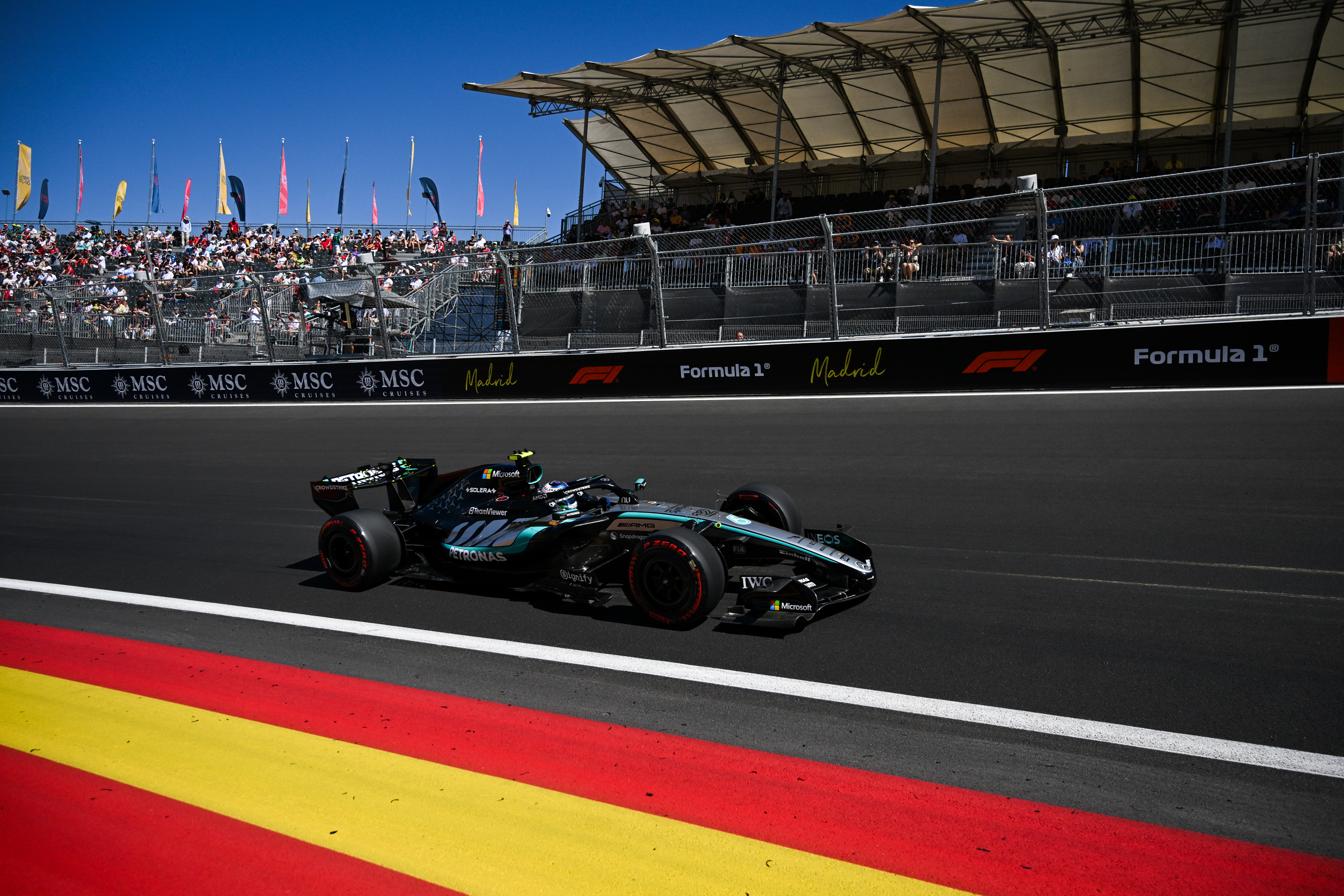 Antonelli leads red-flagged final practice in Madrid