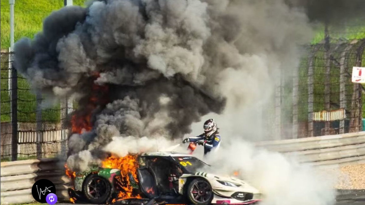 ‘Hero’ racer Loek Hartog who saved Ollie Millroy speaks out on fireball crash