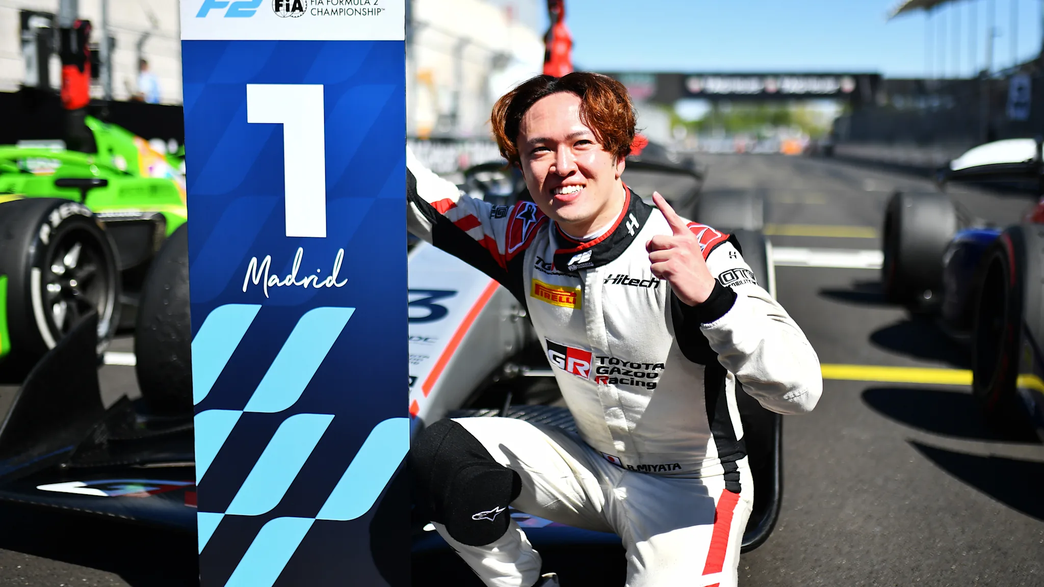 Miyata takes first Formula 2 win in Madrid Sprint Race