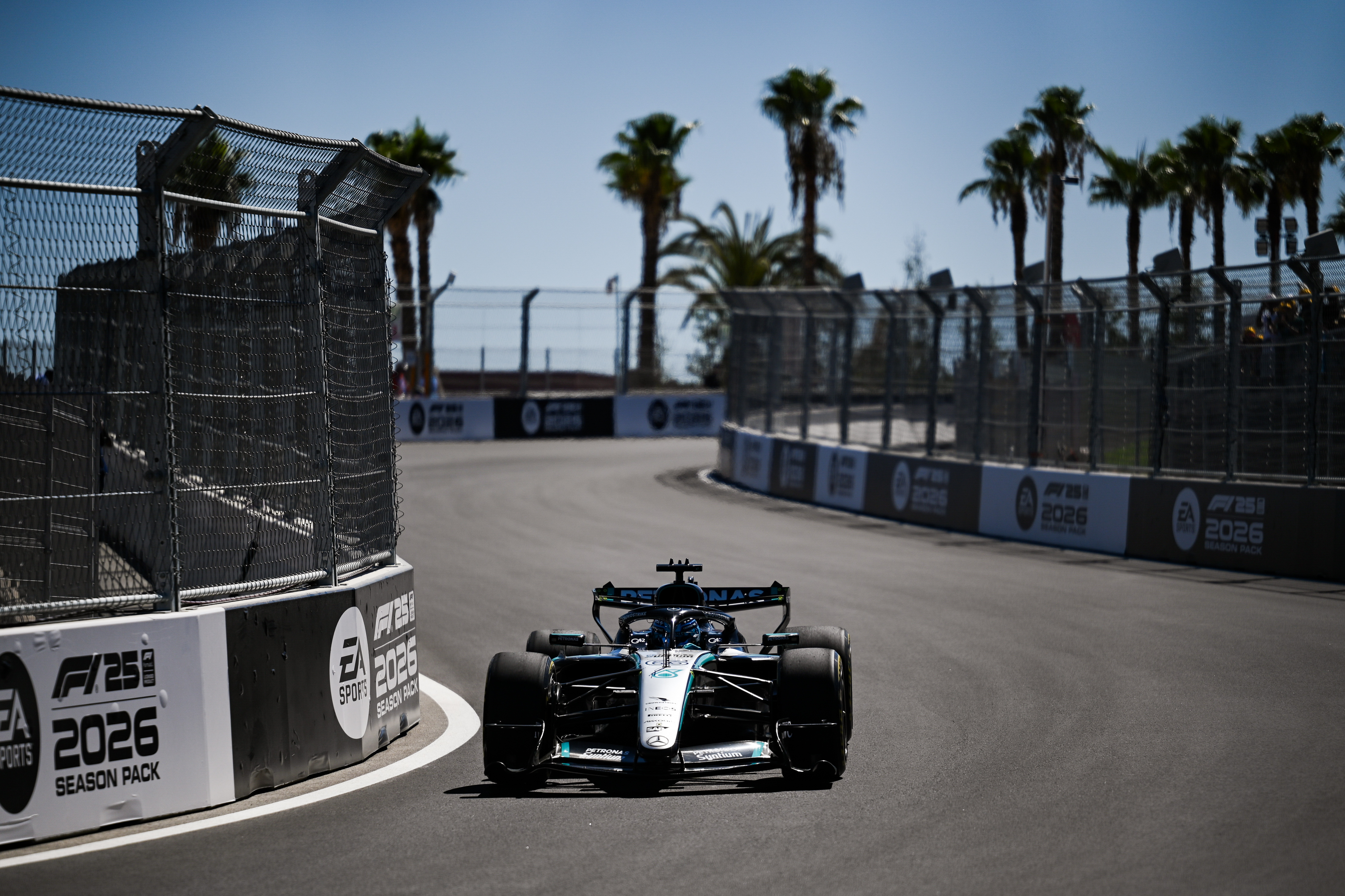 Russell leads Mercedes one-two in first Madring practice