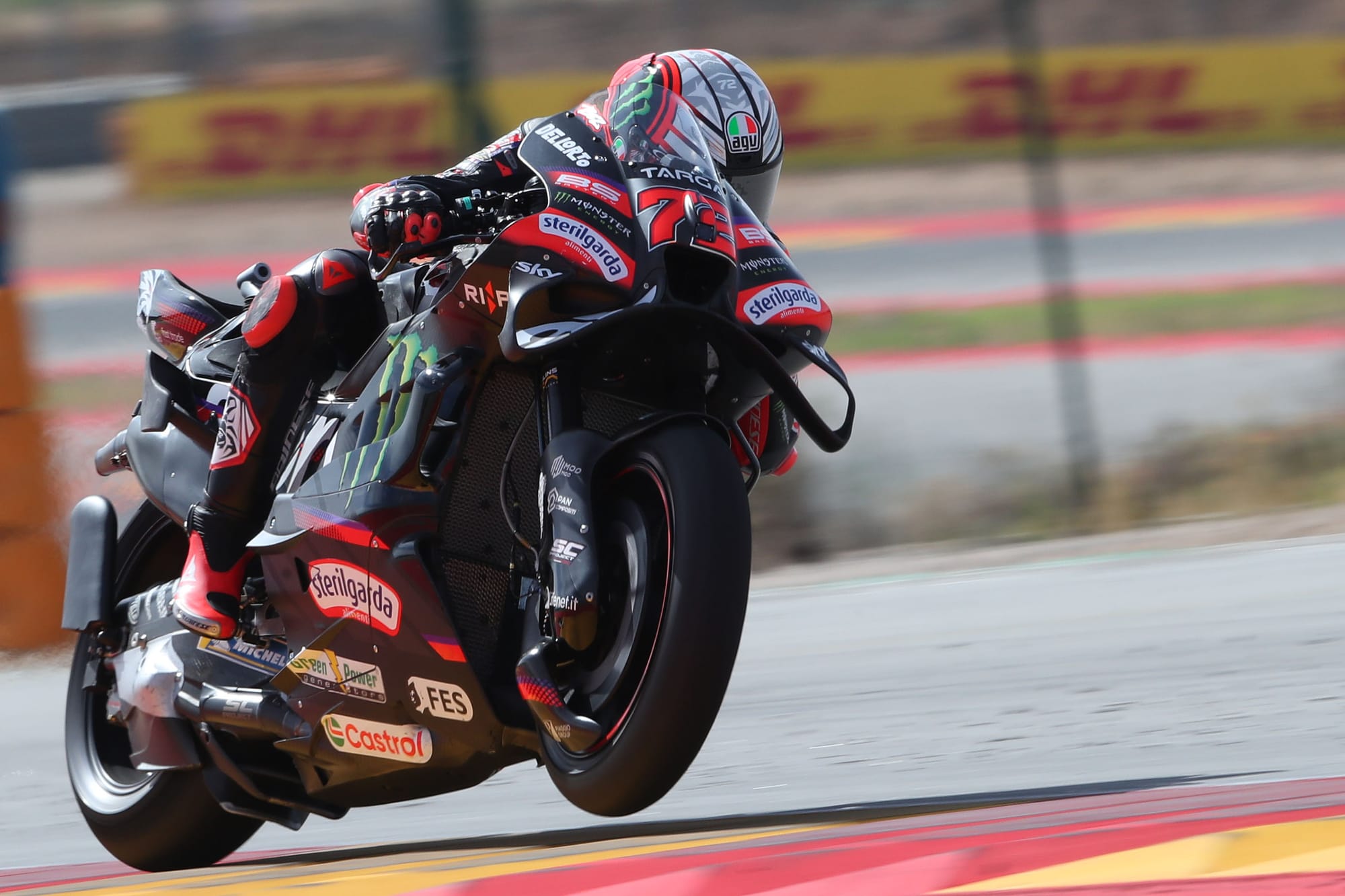 Bezzecchi leads Ducatis in Aragon practice, Zarco shines