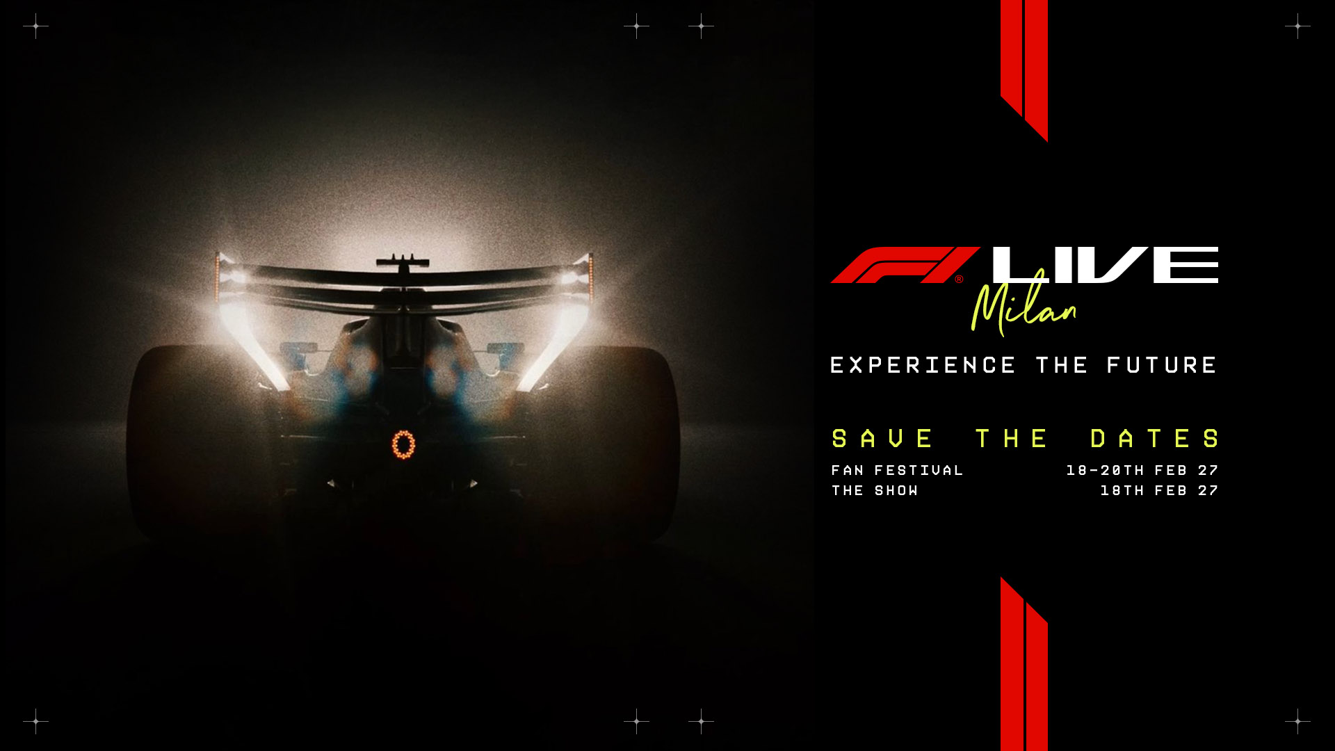 Formula 1 announces F1 Live Milan 2027 fan event