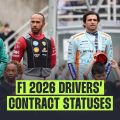 F1 driver contracts: What is the contract status of every driver on the F1 2026 grid?