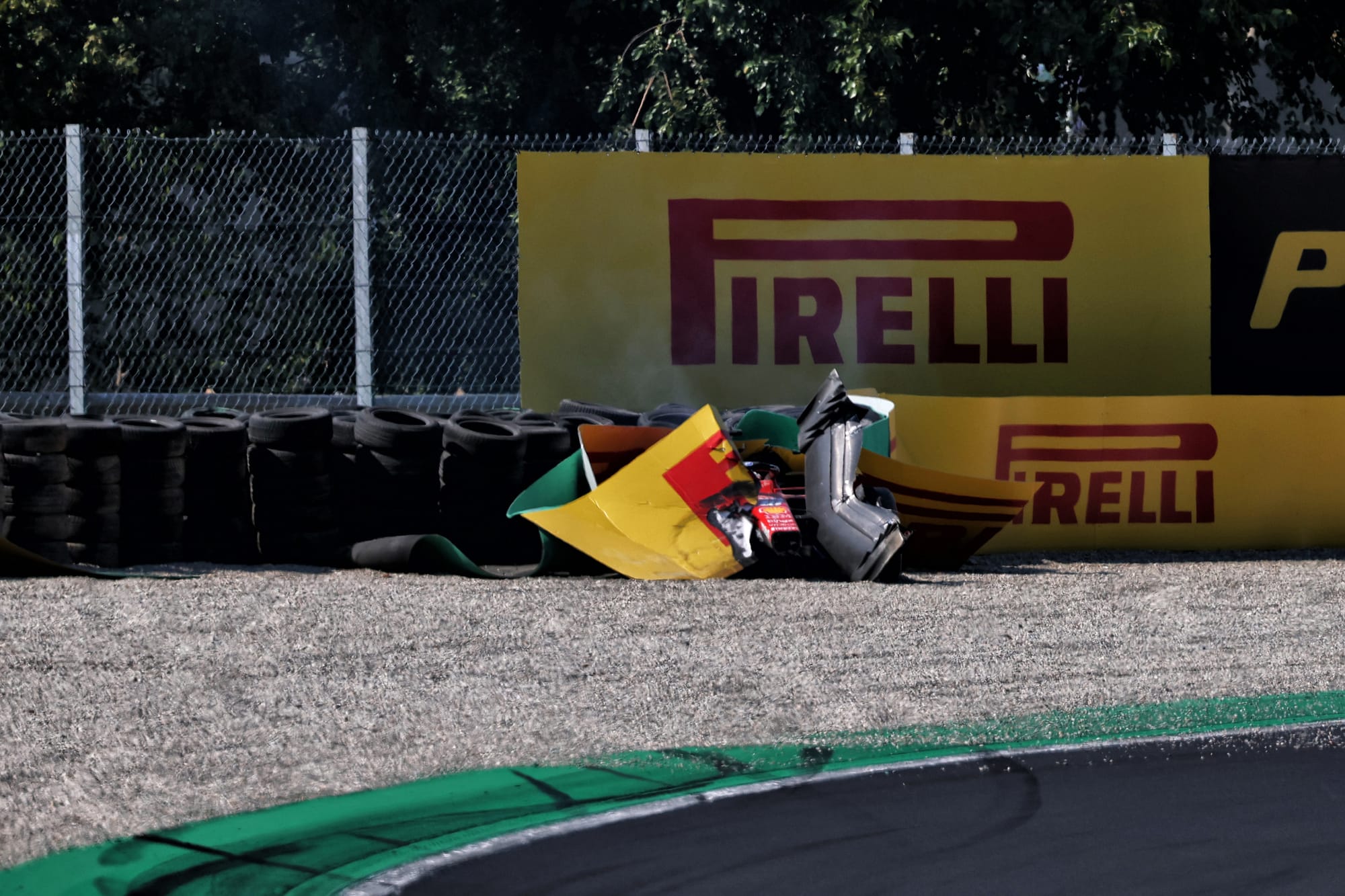Leclerc crash triggers early red flag at Italian Grand Prix