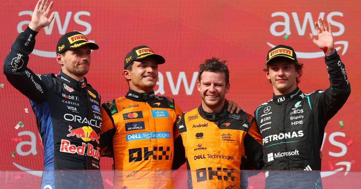 Max Verstappen and Lando Norris welcome Kimi Antonelli to the Formula 1 Big Boy Club