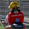 FIA intervenes after Hamilton continues in damaged Ferrari during Madrid FP3