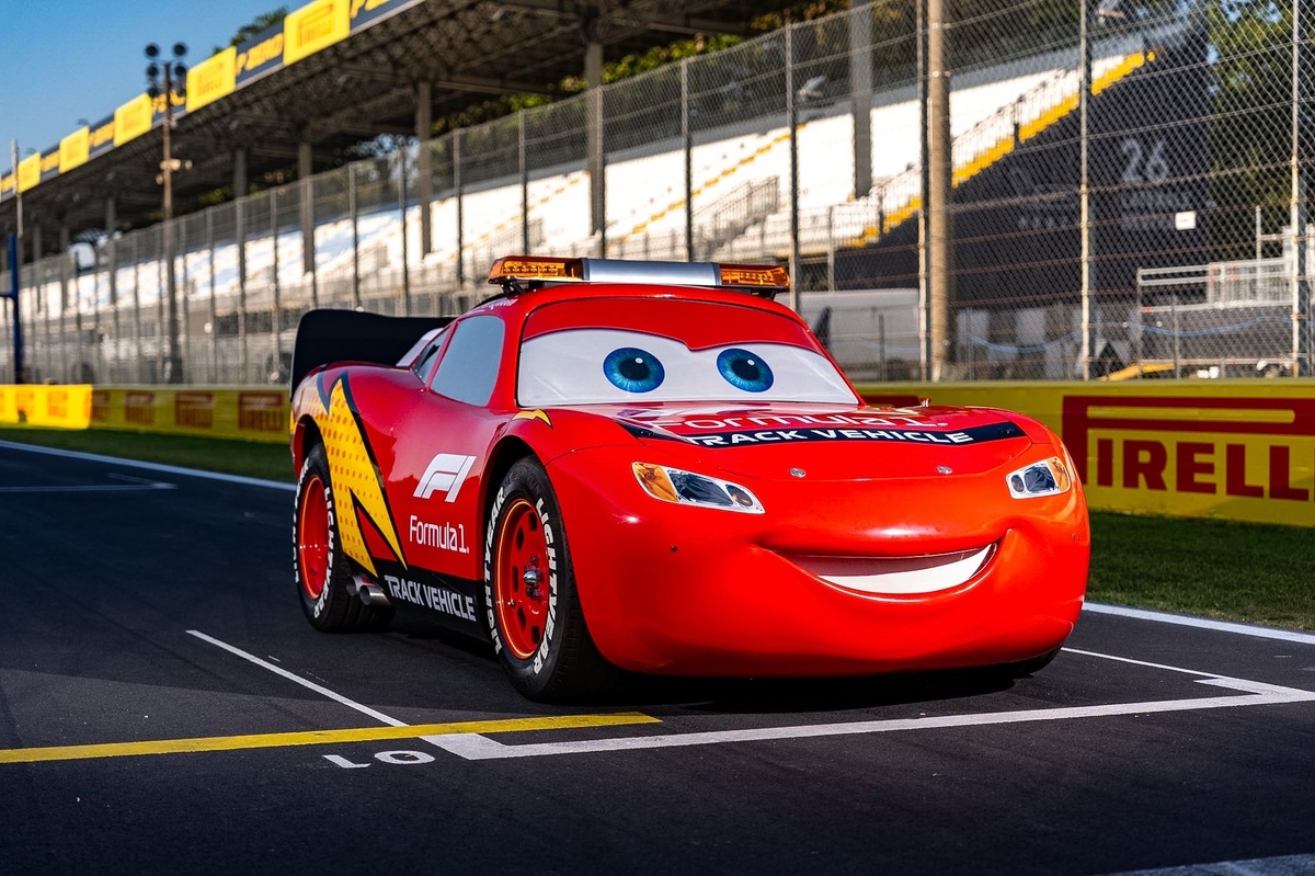 Lightning McQueen debuts as F1 track vehicle at Italian GP