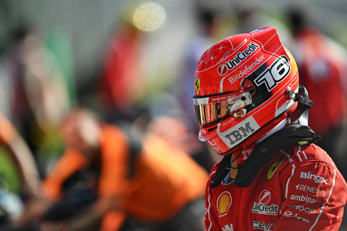 Charles Leclerc's first words after heavy Monza shunt